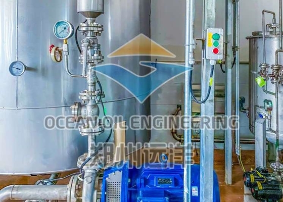 La cadena de producción de proceso del biodiesel de la esterificación 380V con el PLC controla la destilación del ácido graso