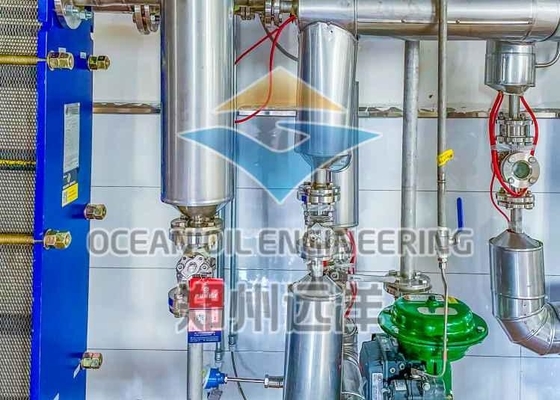 Planta de refinación automática de aceite vegetal ISO9001 304 500TPD para aceite de germen de maíz