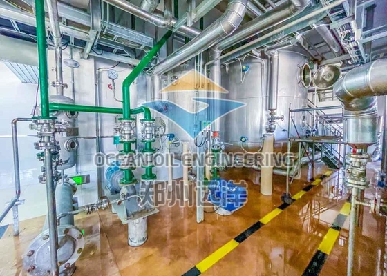 220V / planta de refinería de los SS del aceite de mesa 380V y acero de carbono completamente automático