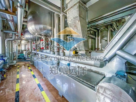Refinado químico de aceite comestible 304 de acero inoxidable y sistema de control PLC CS