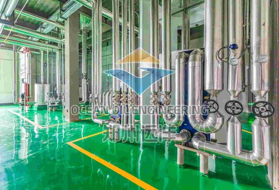 Equipo de fraccionamiento de diámetro de boquilla DN100 con capa de aislamiento de 50 mm para refinación de petróleo