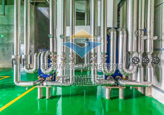 Planta de fraccionamiento de alta eficiencia de rendimiento de aceite y ahorro de energía con altura de boquilla de 3 m