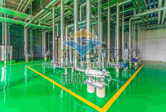 Refinería continua de aceite comestible 10-5000 TPD Capacidad y rendimiento eficiente