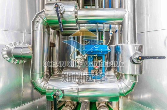 Máquina de pretratamiento de aceite de 1500 toneladas para temperatura personalizada con secador de componentes centrales