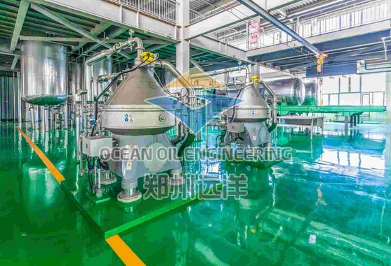 ISO9001 Equipo de refinación química de aceite comestible con capacidad de producción de 200-500TPD