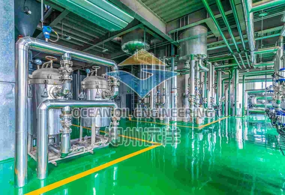 200 - 500TPD Equipo de refinación de aceite comestible para la capacidad de producción de petróleo