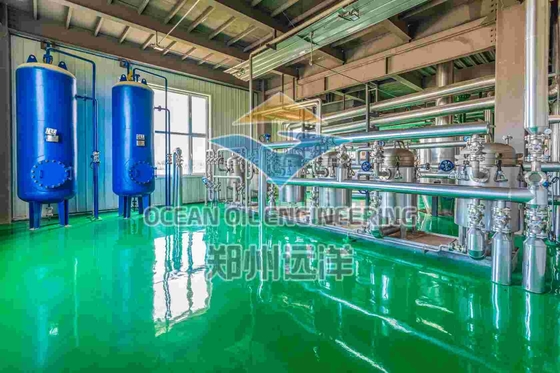 Control PLC Equipo de refinación de aceite comestible 200 - 500TPD Capacidad Certificación ISO9001
