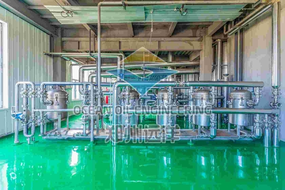 Equipo de biodiésel de acero inoxidable 380V Refrigeración por agua de tensión