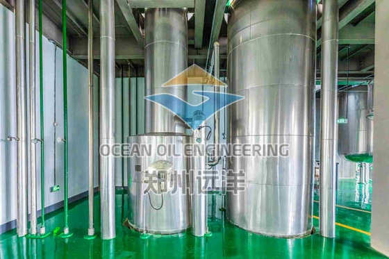 Planta de fraccionamiento energéticamente eficiente DN100 para el procesamiento de aceite de palma