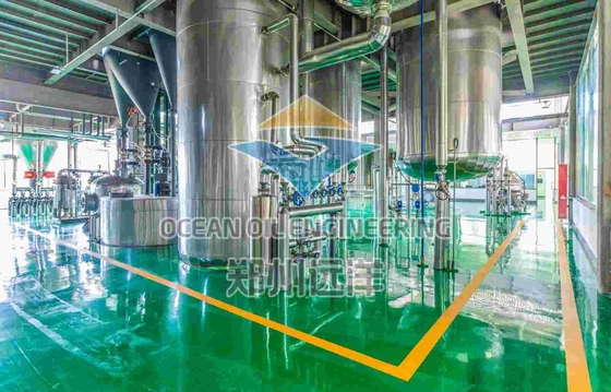 SS304 Planta de extracción de aceite giratoria Procesamiento de refrigeración por agua simplificado