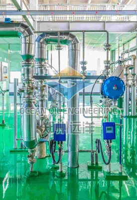 Planta de fraccionamiento de 200 °C API 650 para aceite de palma con presión de 0,3 MPa