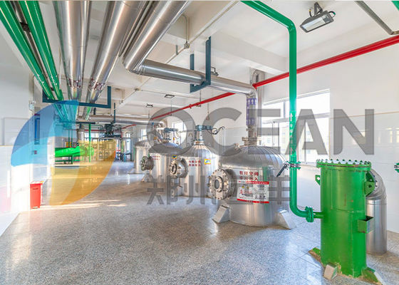 Ahorro de la energía patentado del equipo del refinamiento del aceite de mesa de la tecnología 30-1500TPD