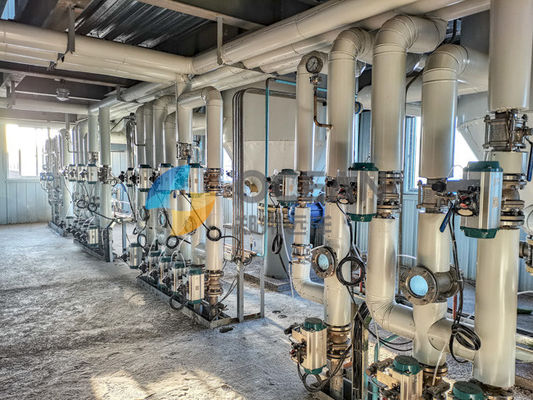 Refinamiento químico completamente automático del aceite de mesa 1000-1500 toneladas/día