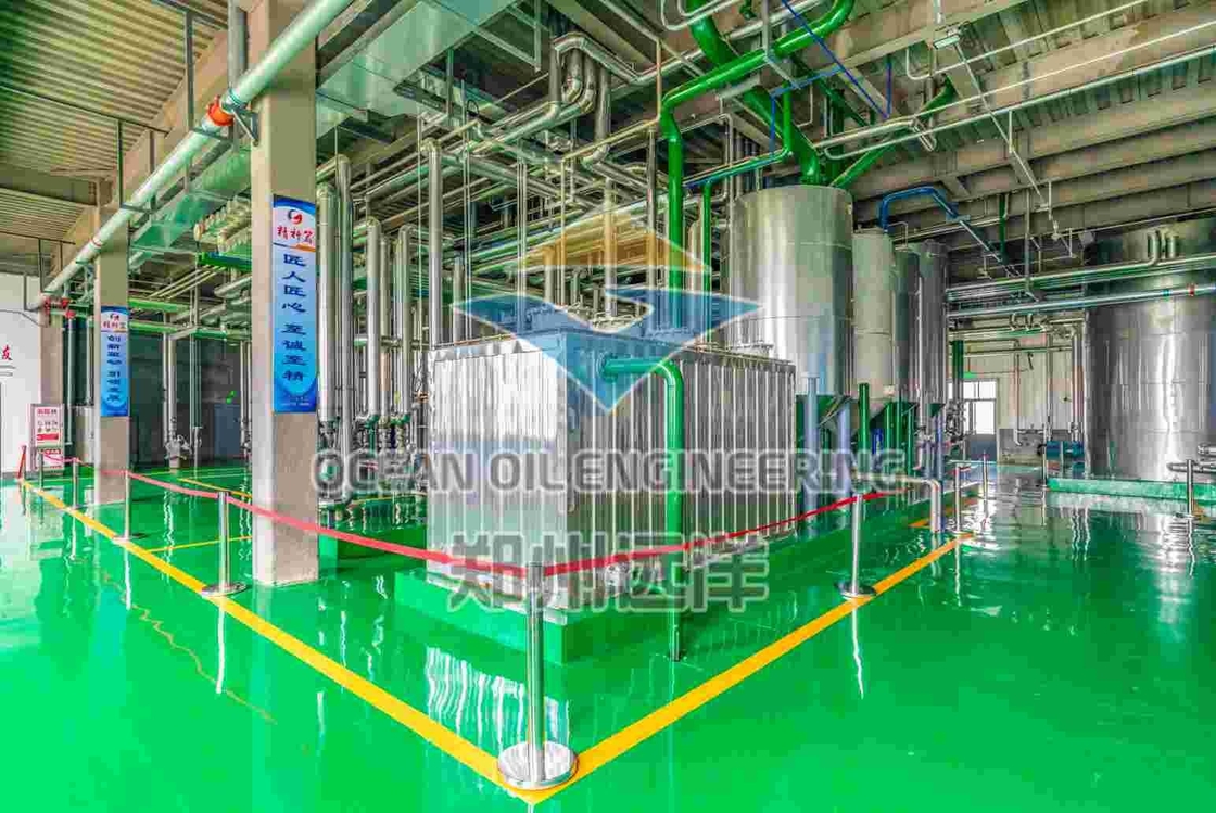 Máquina de refinería de aceite de palma de acero inoxidable con instalación completa de obras civiles