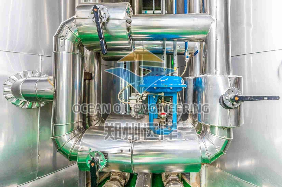 Máquina de pretratamiento de aceite de 1500 toneladas para temperatura personalizada con secador de componentes centrales