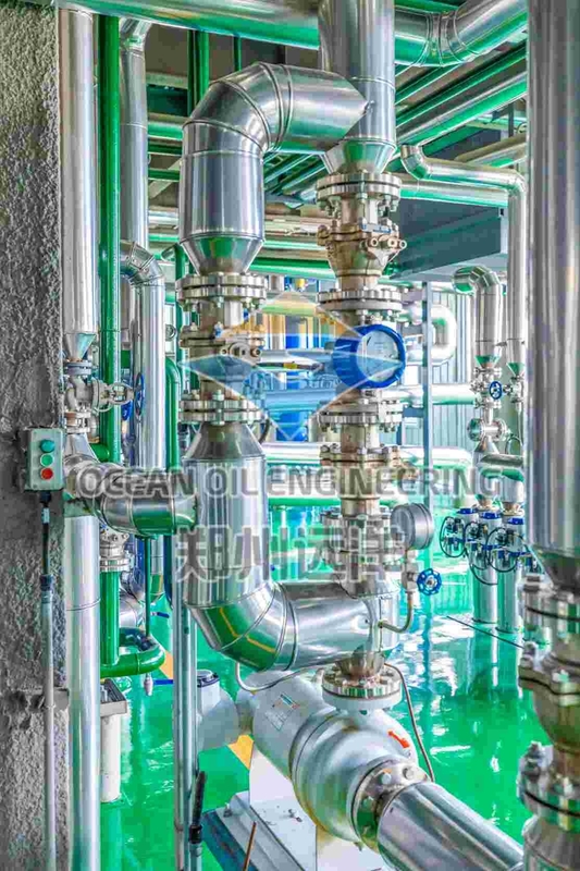 ISO9001 Planta de fraccionamiento seco de aceite de palma 40m2 Área de filtro para obtener resultados de calidad